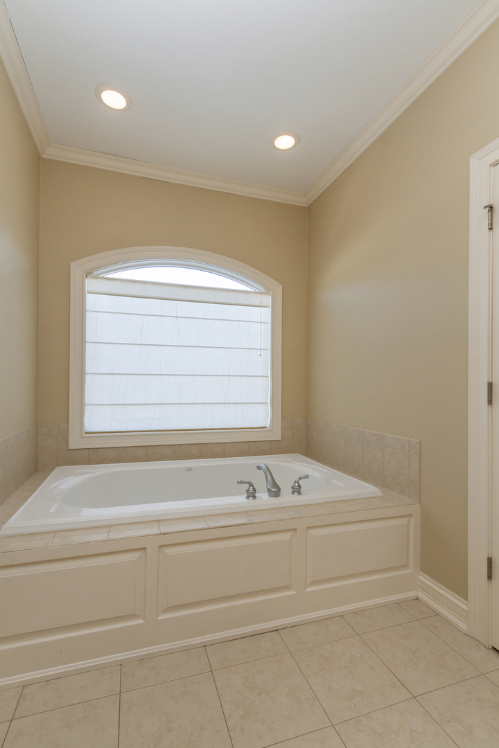 32 Bluestone Drive St. Charles, IL 60174 - Photo 23 of 33 a bathroom with a bathtub and a window