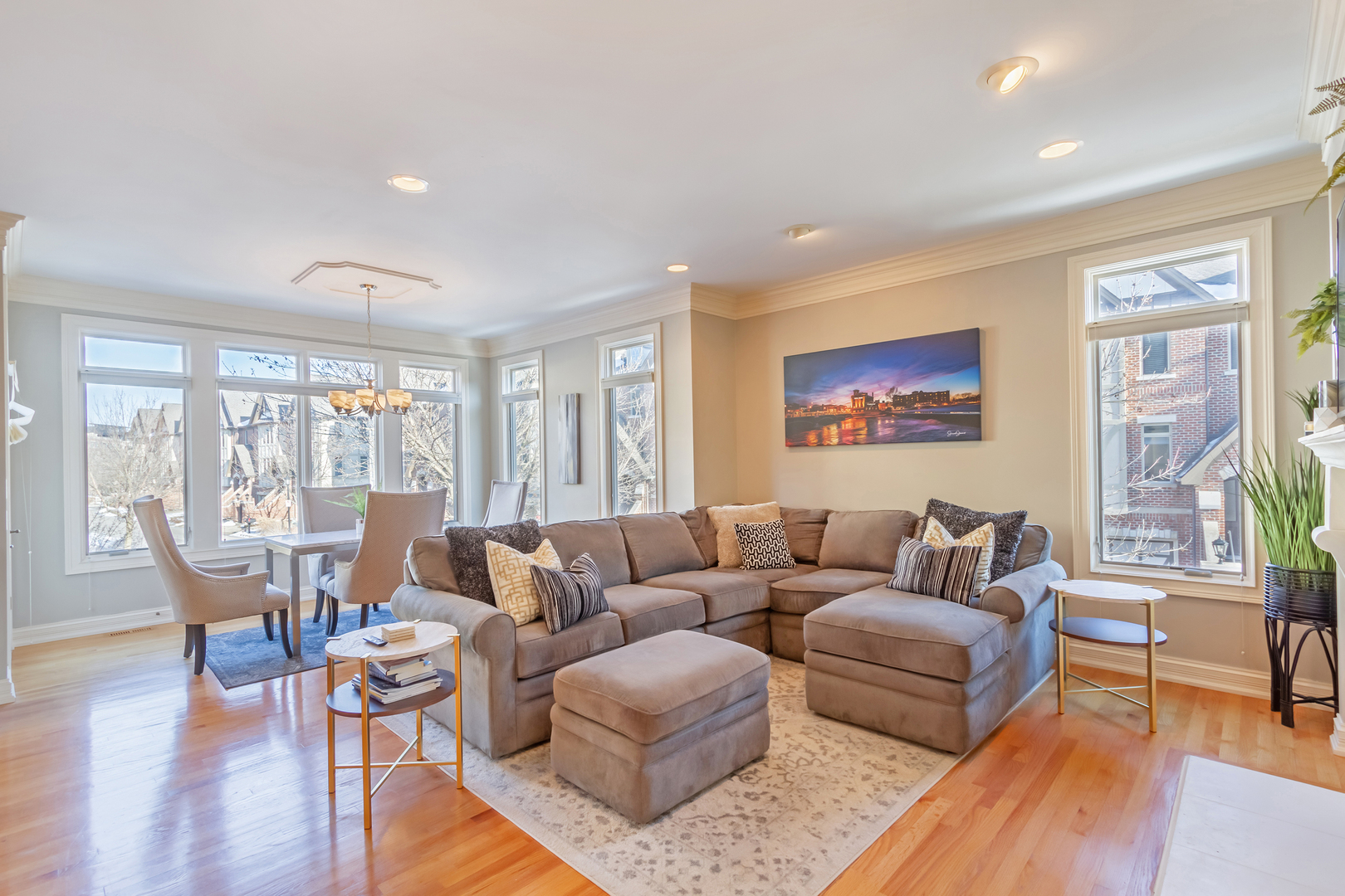 32 Bluestone Drive St. Charles, IL 60174 - Photo 10 of 33 a living room with furniture wooden floor and a large window