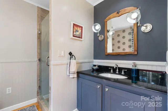 a view of a yard with trees