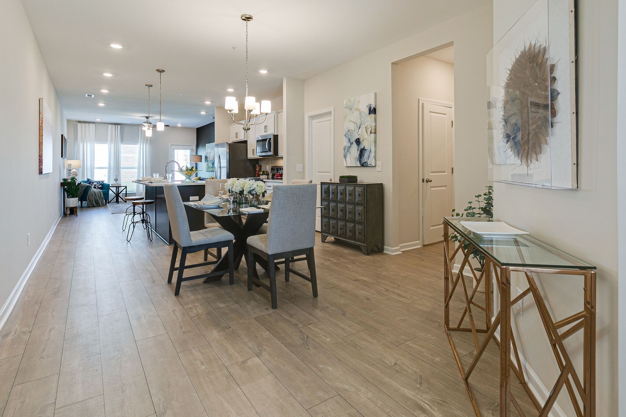 1087 June Wilde Ridge Spring Hill, TN 37174 - Photo 4 of 19 a view of a dining room with furniture and wooden floor