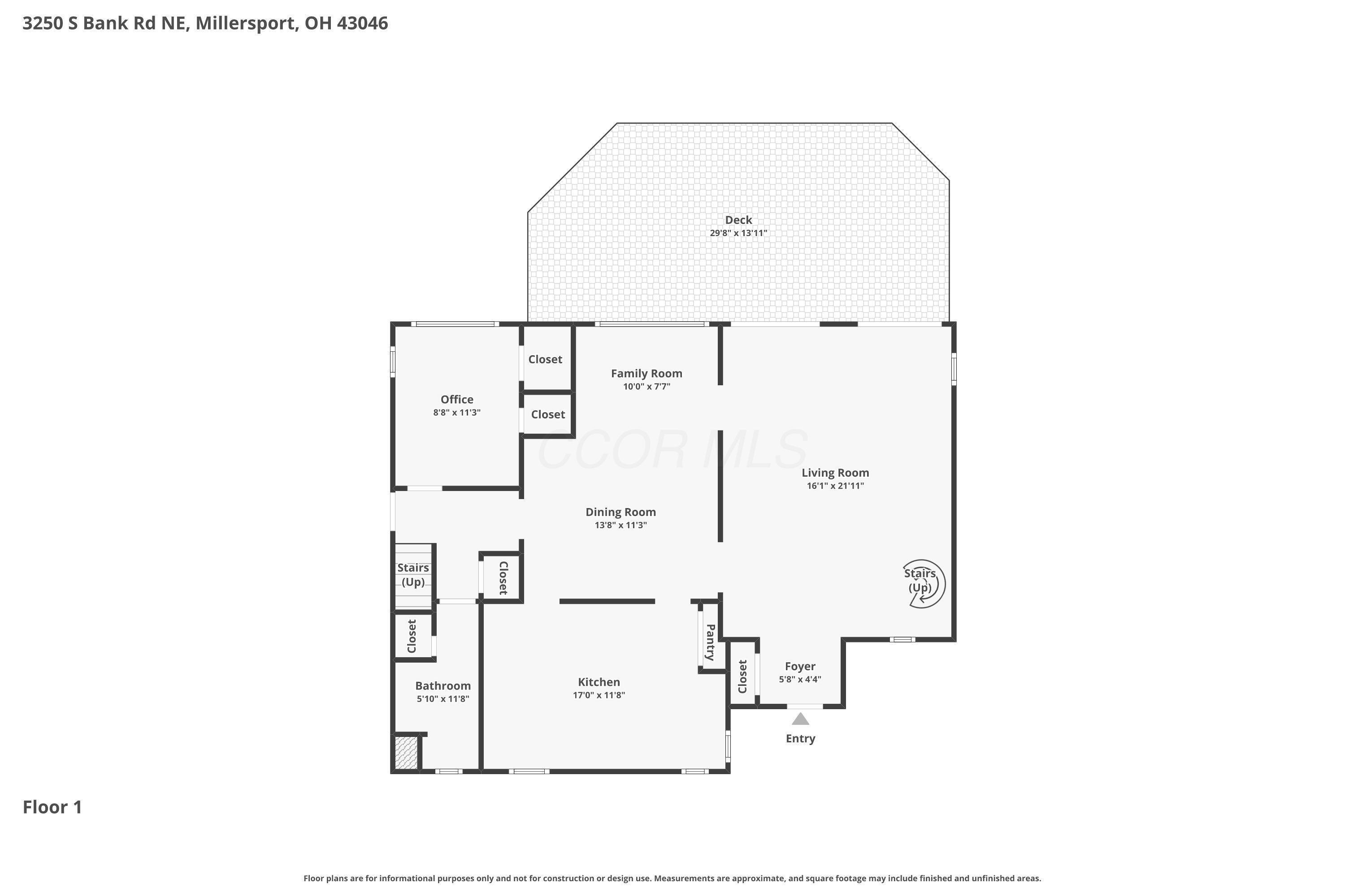 3250 South Bank Road Northeast Millersport, OH 43046 - Photo 78 of 79 1st Floor, Floor Plan - 3250 South Bank Road NE, Millersport, OH 43046