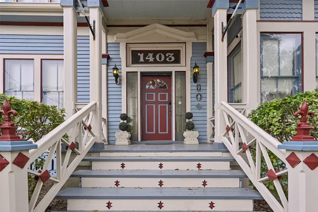 a view of swimming pool from a balcony