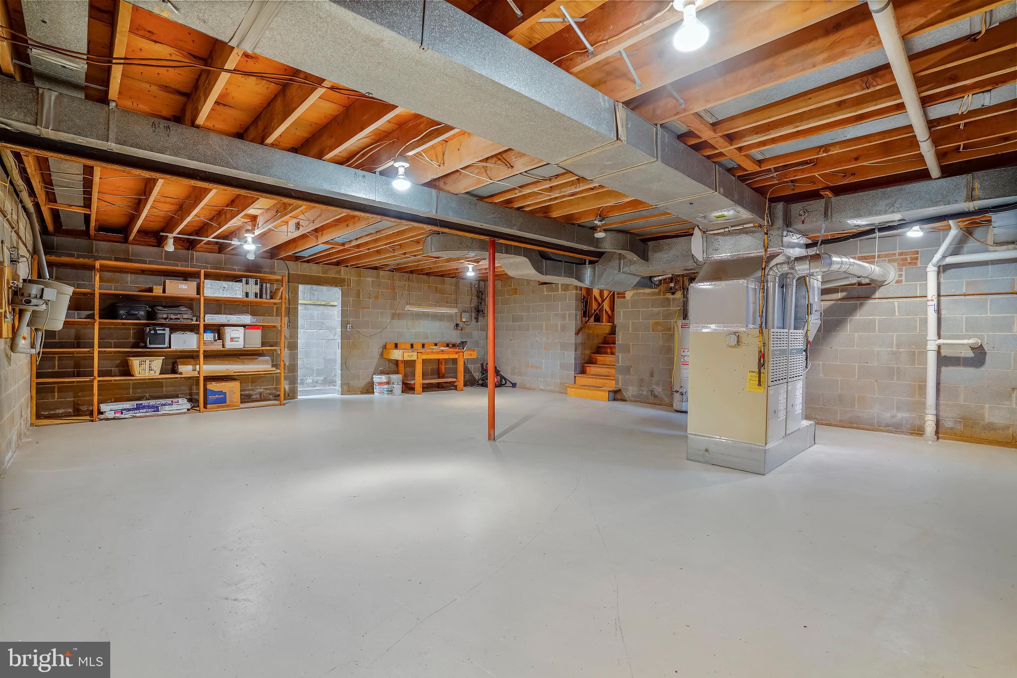 10412 Samaga Drive Oakton, VA 22124 - Photo 25 of 38 Unfinished basement, Workbench