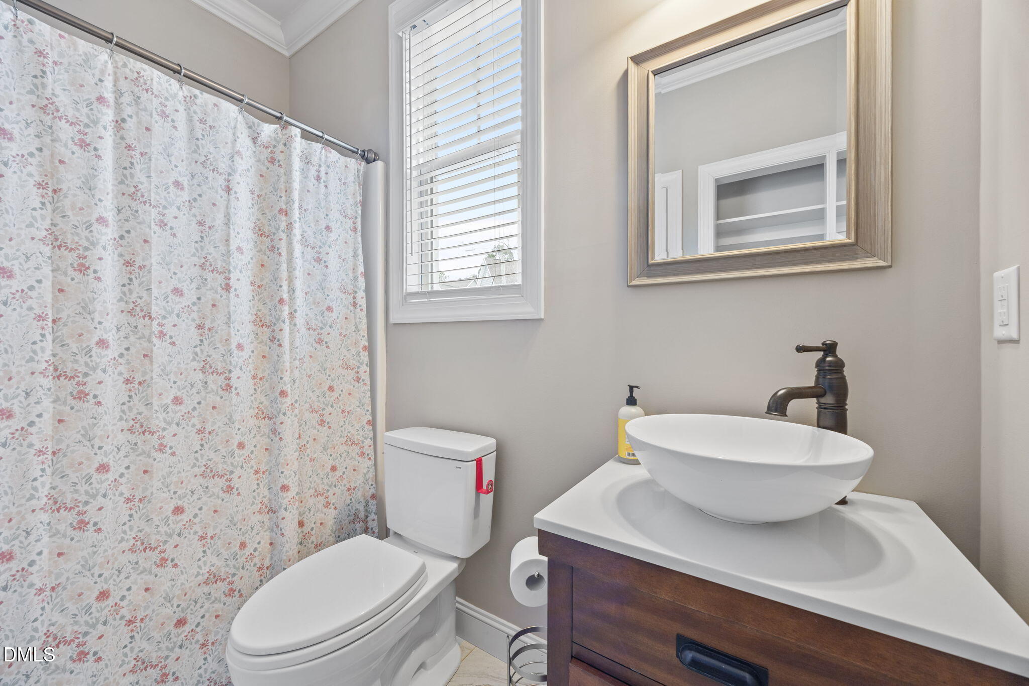 3724 Massey Ridge Court Raleigh, NC 27616 - Photo 11 of 30 a bathroom with a toilet a sink and a mirror