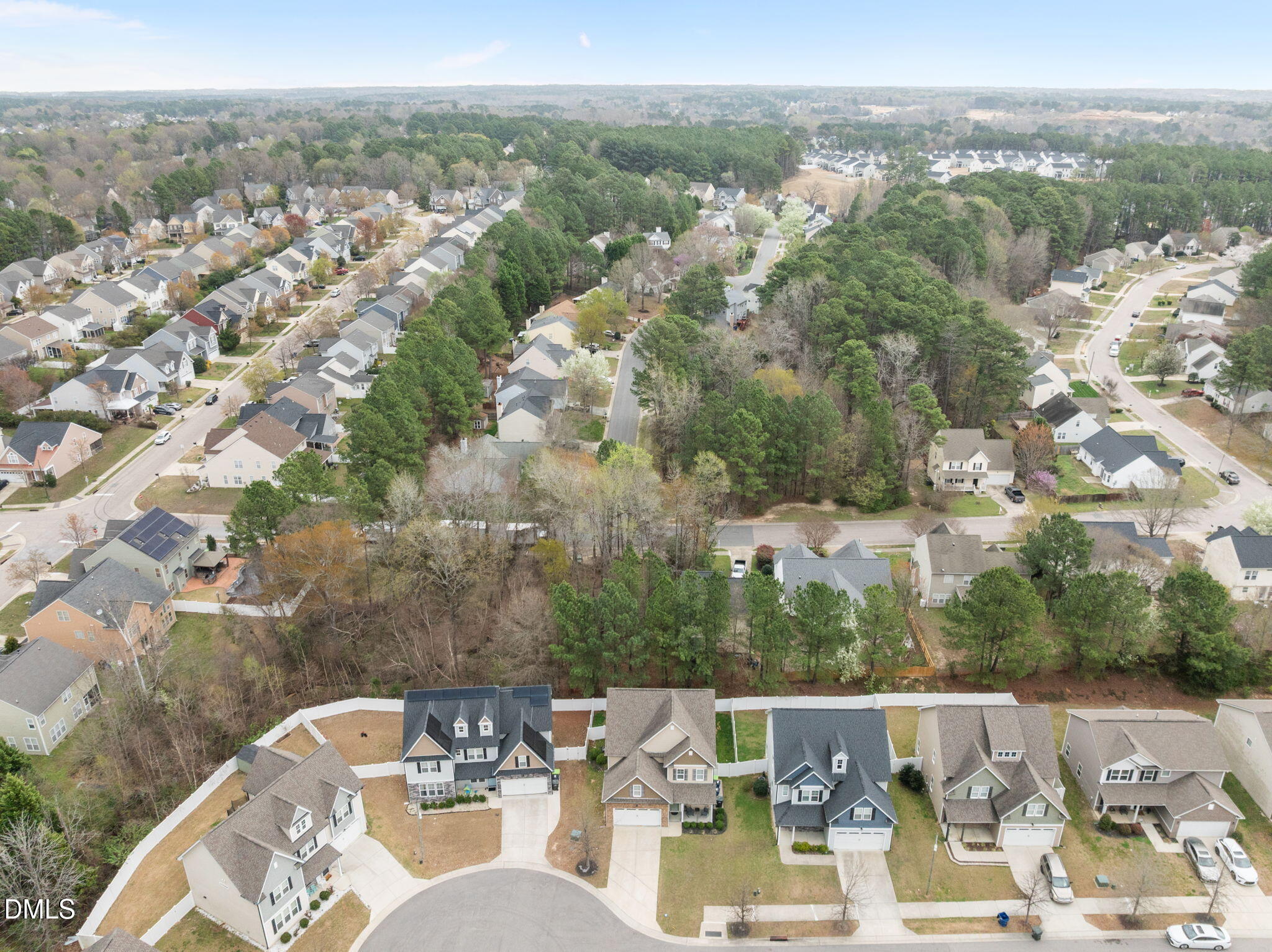 3724 Massey Ridge Court Raleigh, NC 27616 - Photo 28 of 30 an aerial view of a house with a yard
