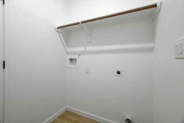 a close up view of racks on the wall