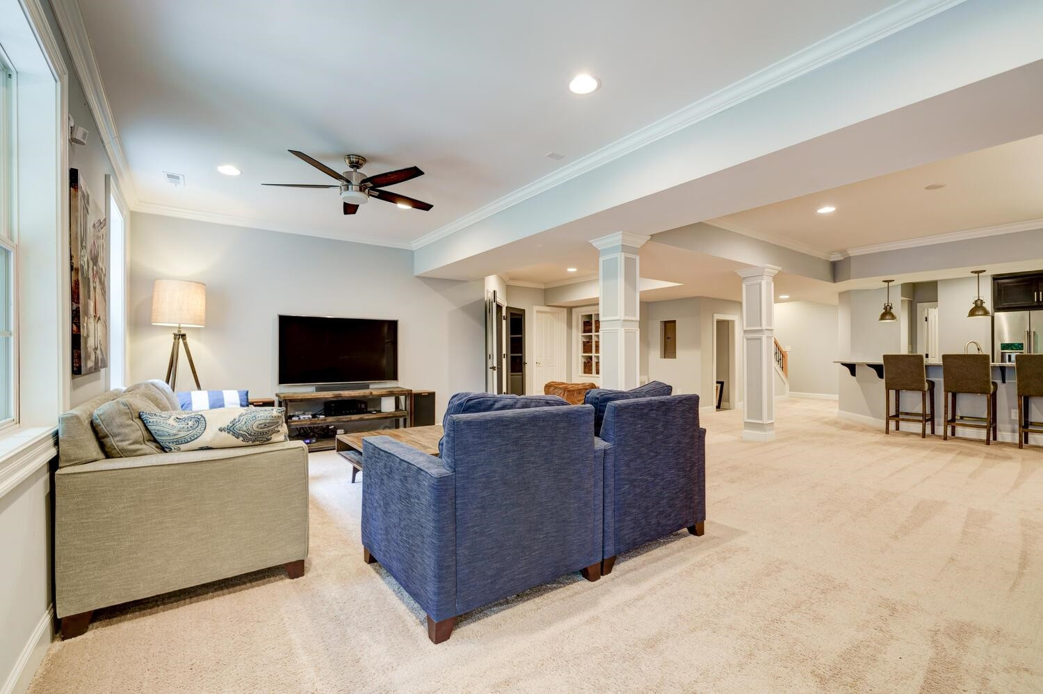 3907 Morvan Way Raleigh, NC 27612 - Photo 45 of 69 Basement family room