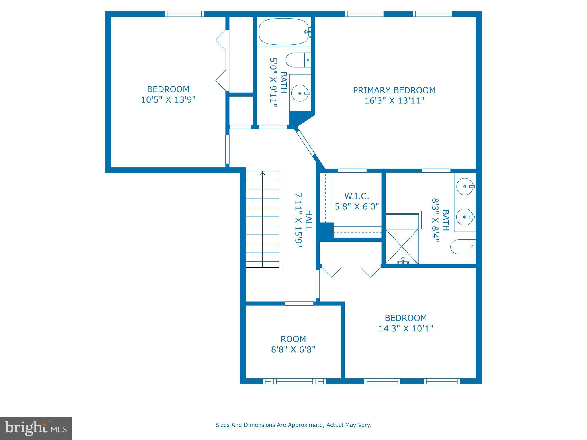1412 Hunting Wood Road Annapolis, MD 21403 - Photo 54 of 56 Upper Level Floorplan