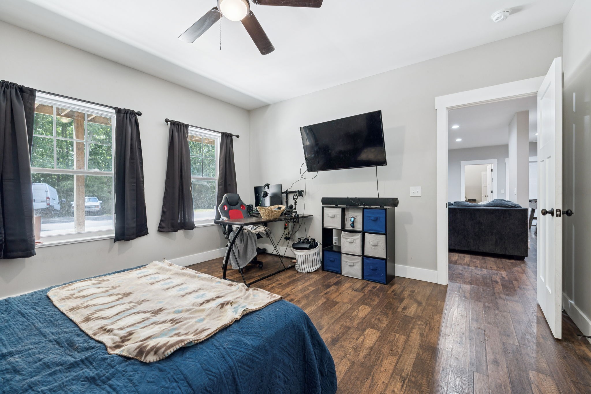 977 Elzie Williams Road Red Boiling Springs, TN 37150 - Photo 33 of 52 a bed room with a bed and a television