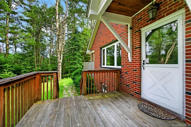 a view of backyard with green space