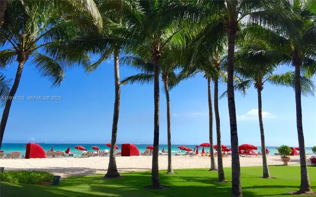 a view of a park with welcome board