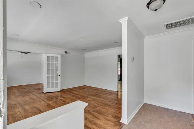 a view of empty room