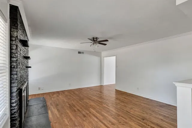 wooden floor in an empty room