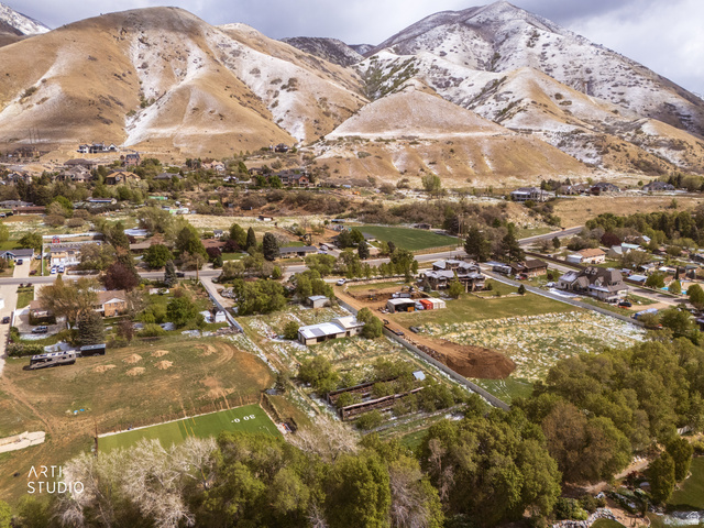 2672 East Canyon Road Springville, UT 84663 - Photo 13 of 33 Aerial view of a mountainous background