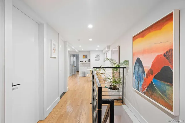a view of kitchen with furniture and large window