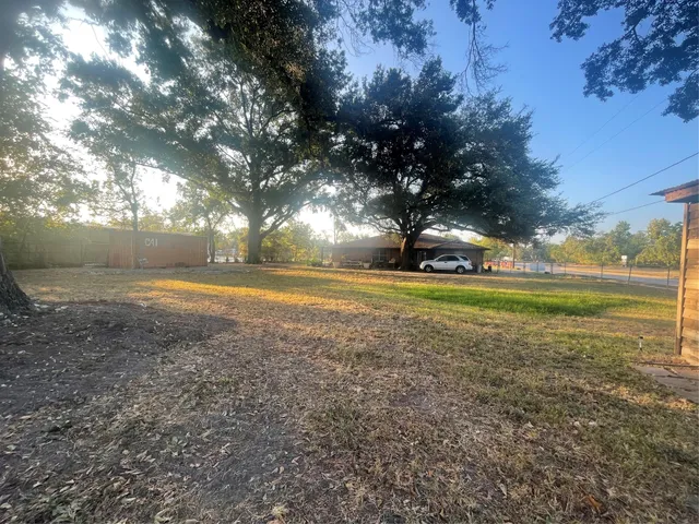 a view of yard with green space