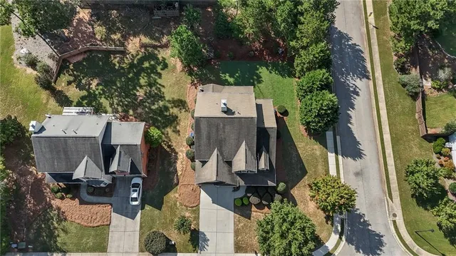 an aerial view of a city