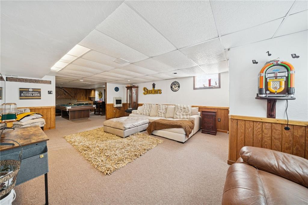 560 Simpson Howell Road Elizabeth, PA 15037 - Photo 28 of 40 Expansive lower level finished family room and game room