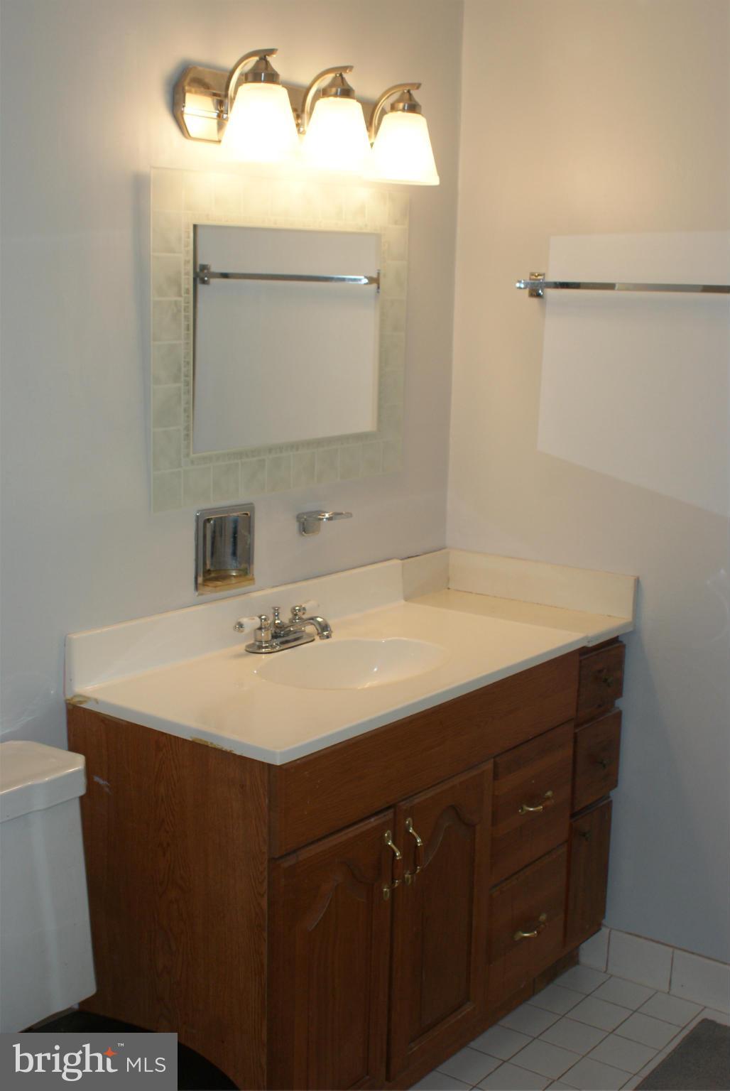 4505 Mahan Road Silver Spring, MD 20906 - Photo 15 of 22 a bathroom with a sink and a mirror