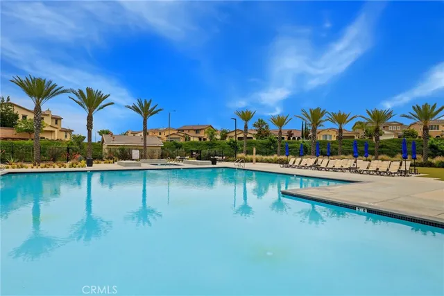 a view of a lake with houses