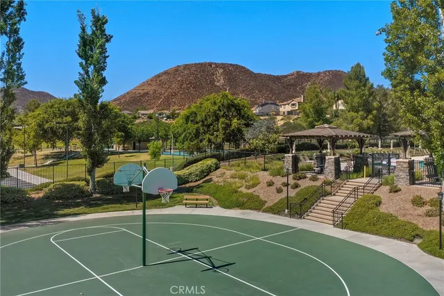 a view of a basketball court