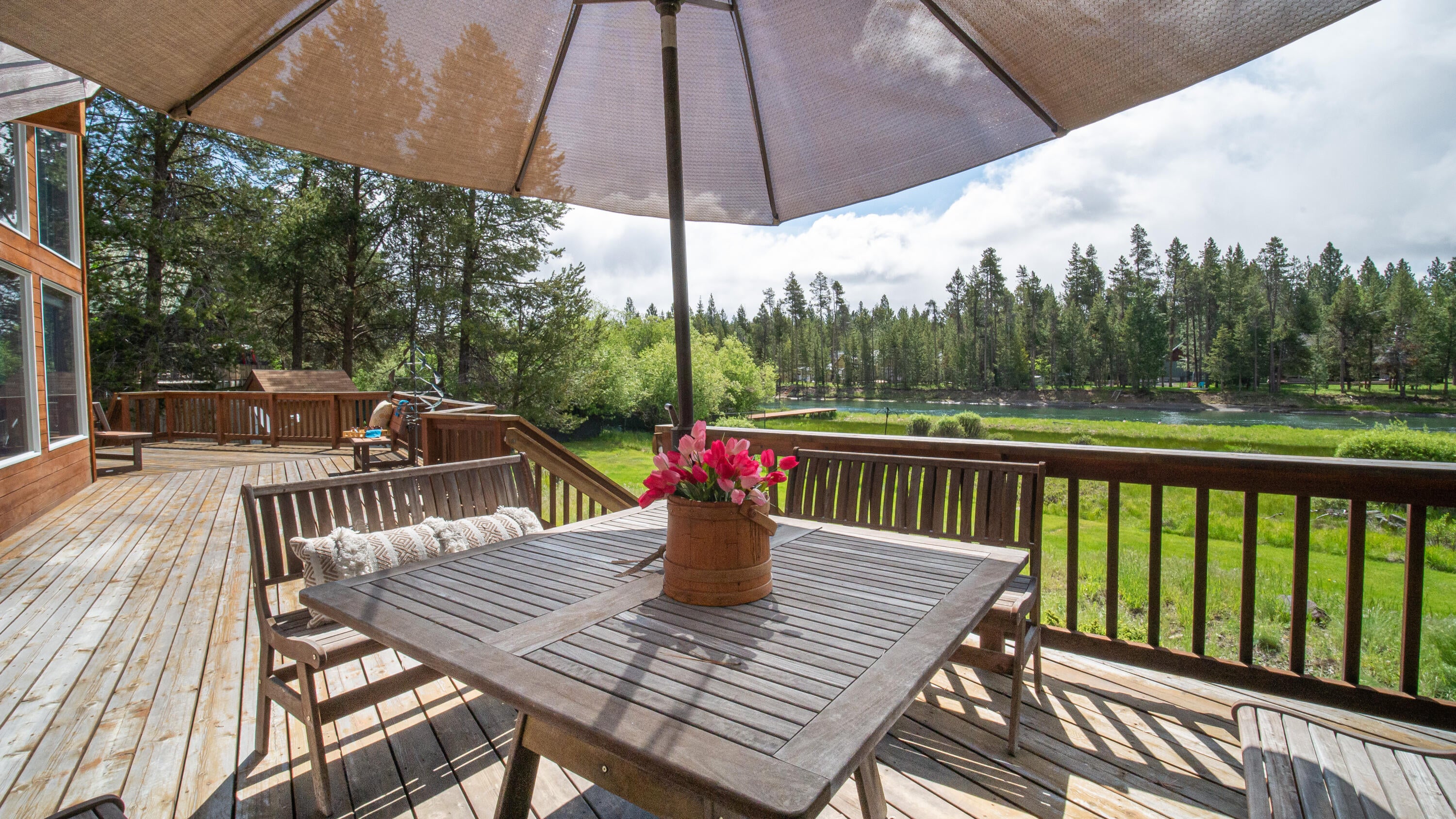 17079 Upland Road Bend, OR 97707 - Photo 26 of 32 Deck Spans Entire Width of Home