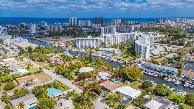 a view of residential houses with outdoor space