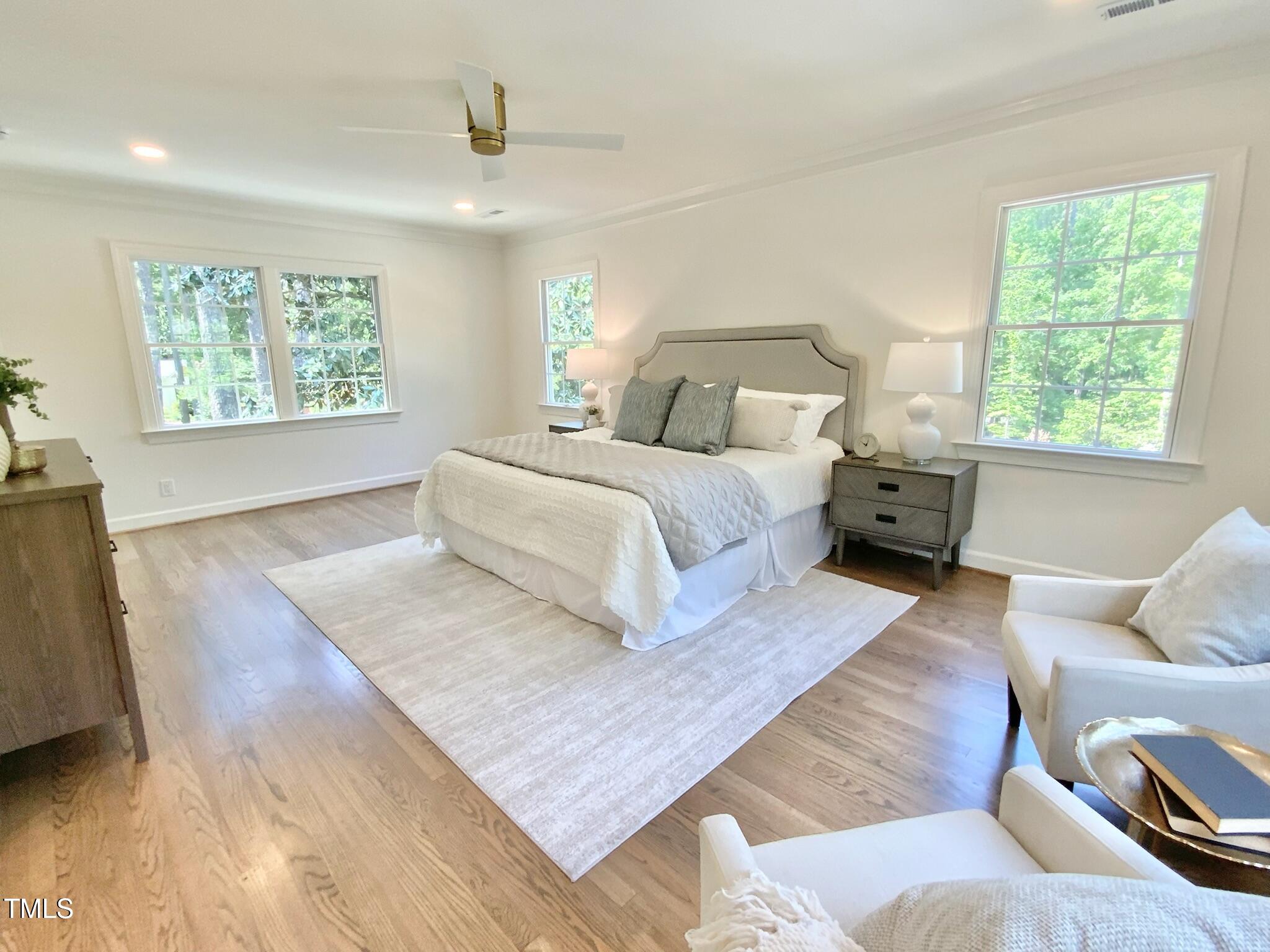 3838 Regent Road Durham, NC 27707 - Photo 35 of 55 a bed room with a bed and a couch