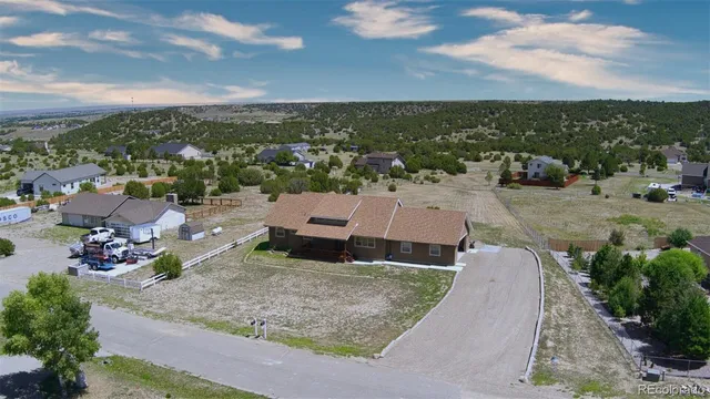 a view of a city with an outdoor space