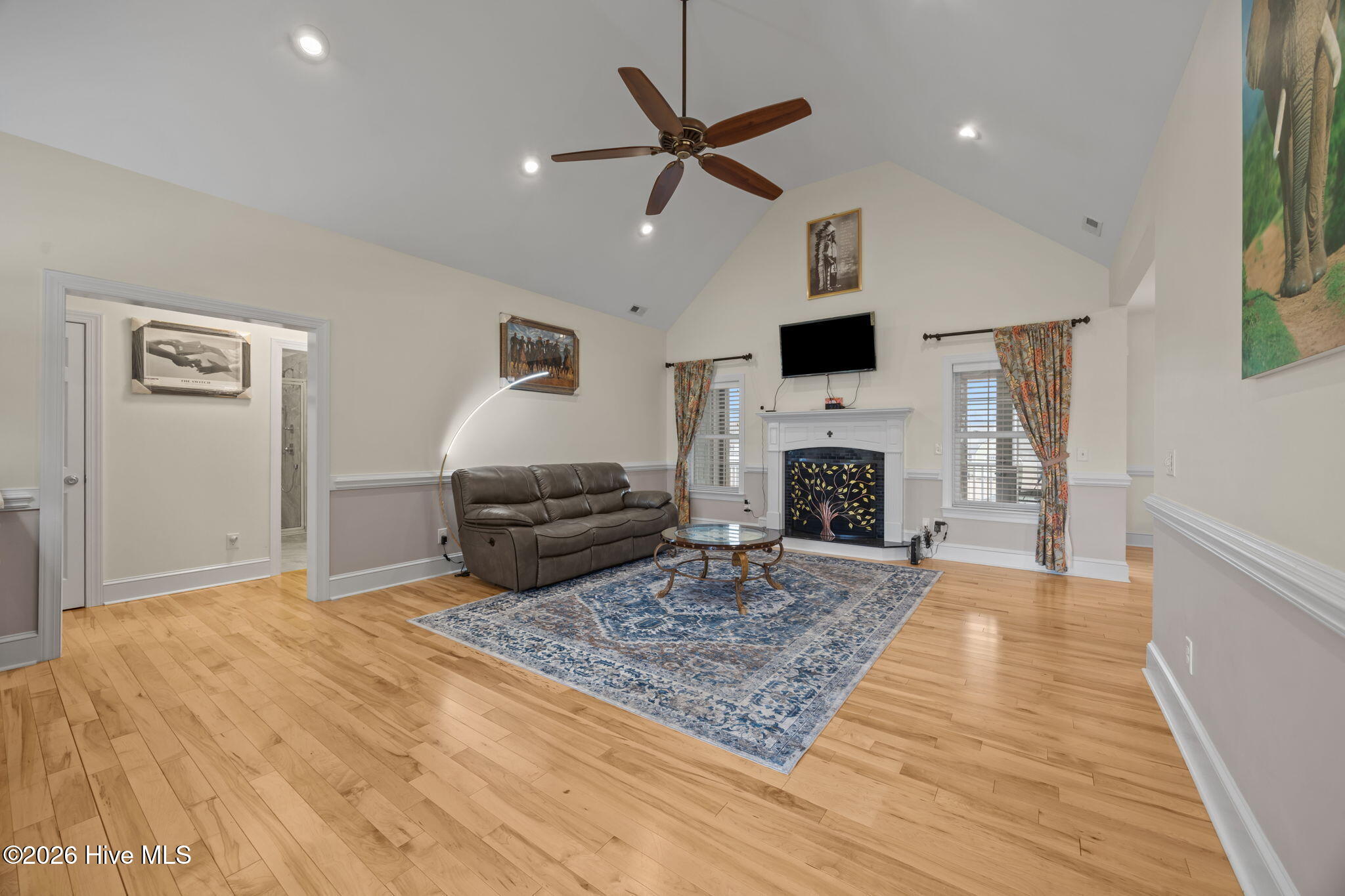 2889 Beddard Road Greenville, NC 27858 - Photo 18 of 58 large den with fireplace