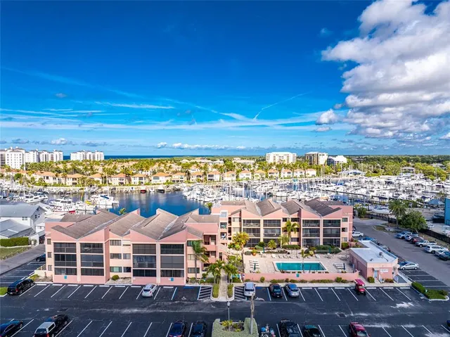 a view of a city with tall buildings