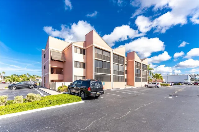 a car parked in front of a building