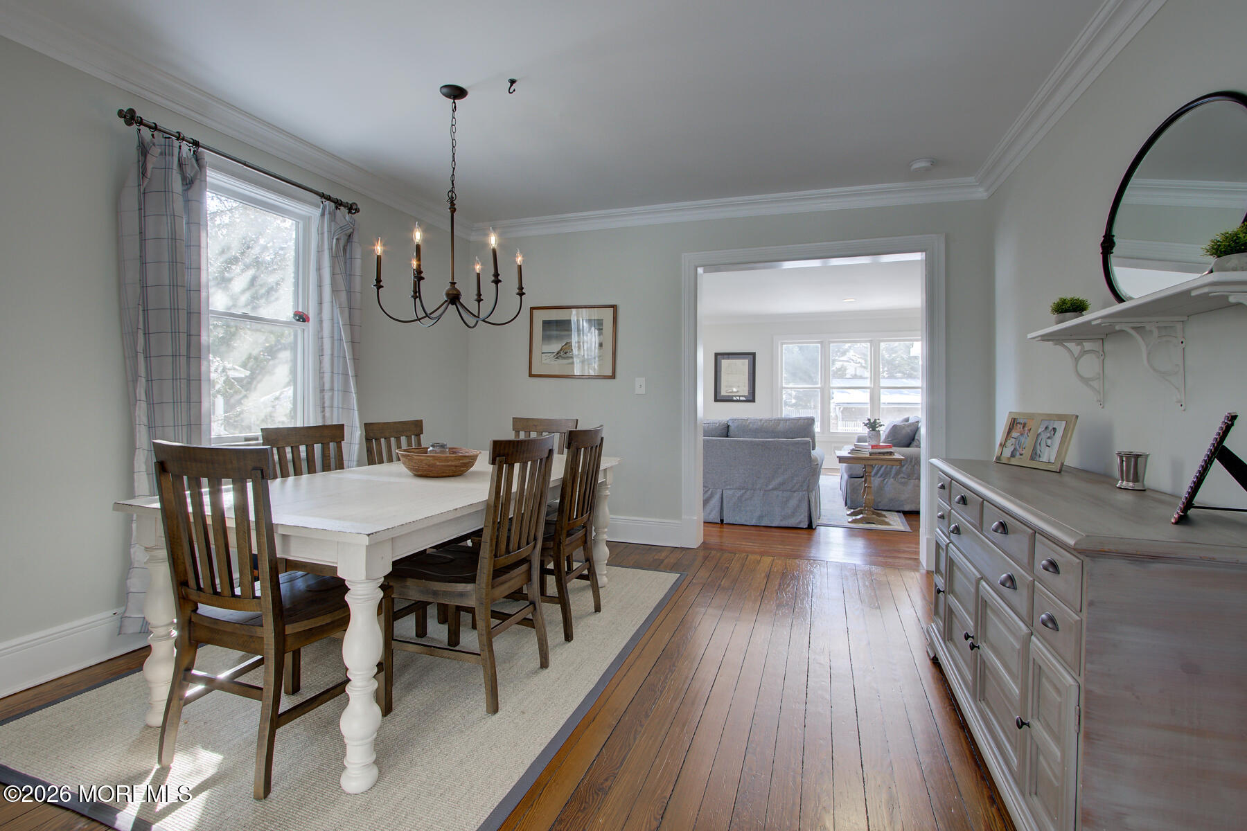 39 River Road Rumson, NJ 07760 - Photo 12 of 36 a view of a dining room with furniture window and wooden floor