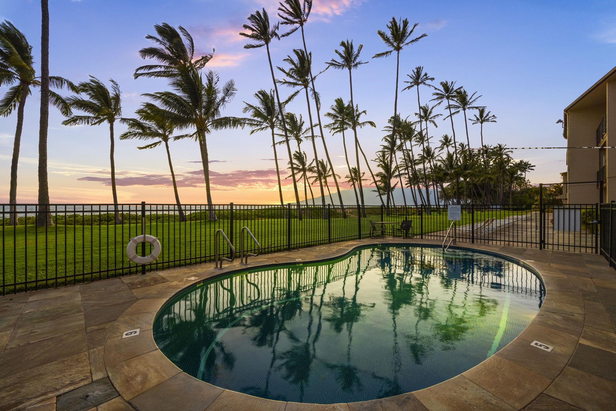 1310 Uluniu Road, Unit 317 Kihei, HI 96753 - Photo 2 of 50 a swimming pool with outdoor seating and garden