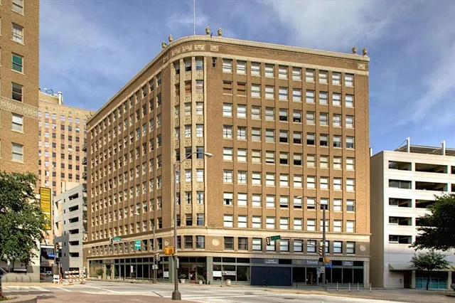 a front view of a building