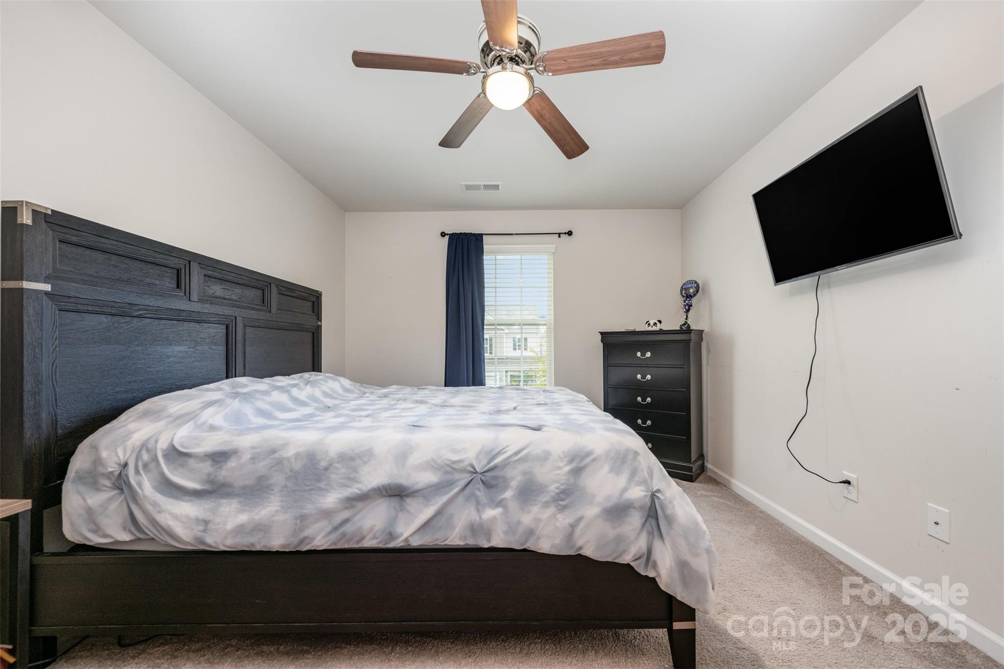 6883 Spring Peeper Lane Lancaster, SC 29720 - Photo 23 of 42 a bedroom with a bed and a flat screen tv