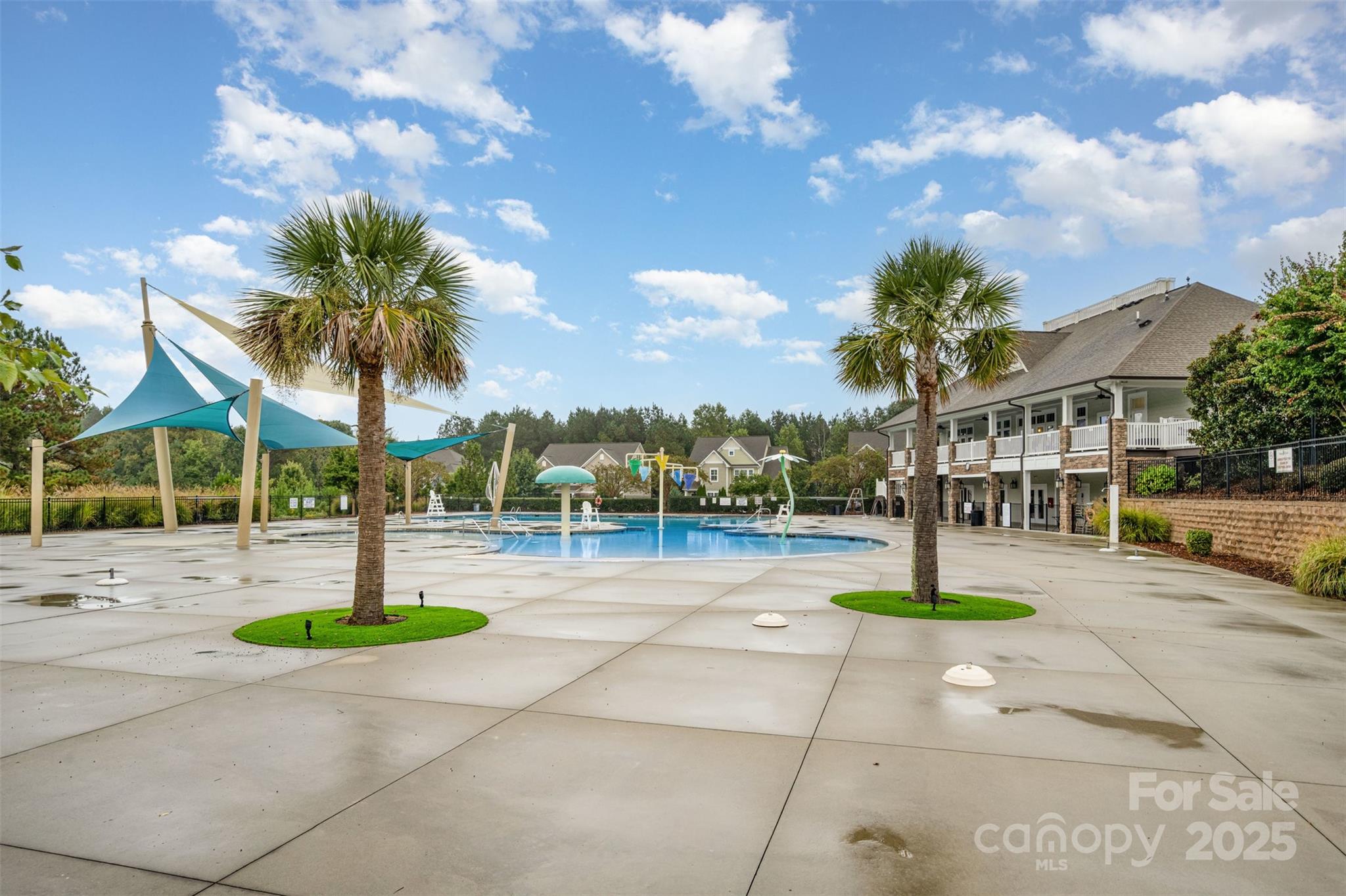6883 Spring Peeper Lane Lancaster, SC 29720 - Photo 35 of 42 a swimming pool with lots of tress in the background