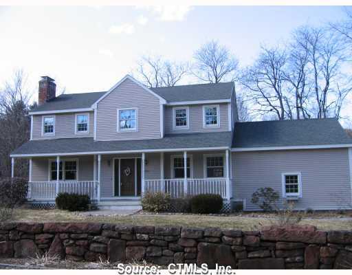 214 Cherry Brook Road Canton, CT 06019 - Photo 1 of 1 Exterior Front. Beautiful farmhouse style home with an old fashioned front porch.