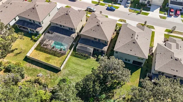 a view of a lake with a city