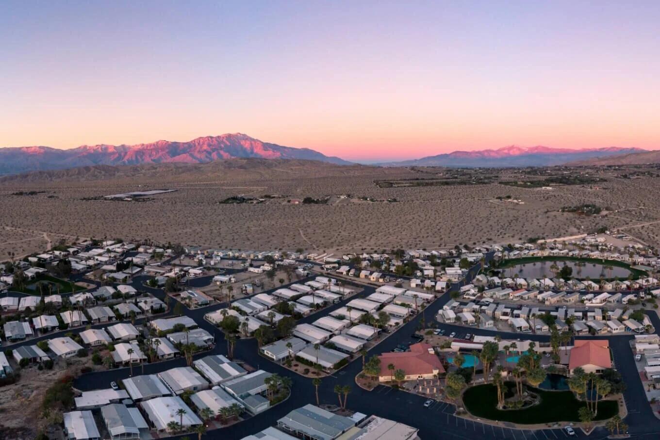 74711 Dillon Road, Unit 392 Desert Hot Springs, CA 92241 - Photo 43 of 46 an aerial view of a city