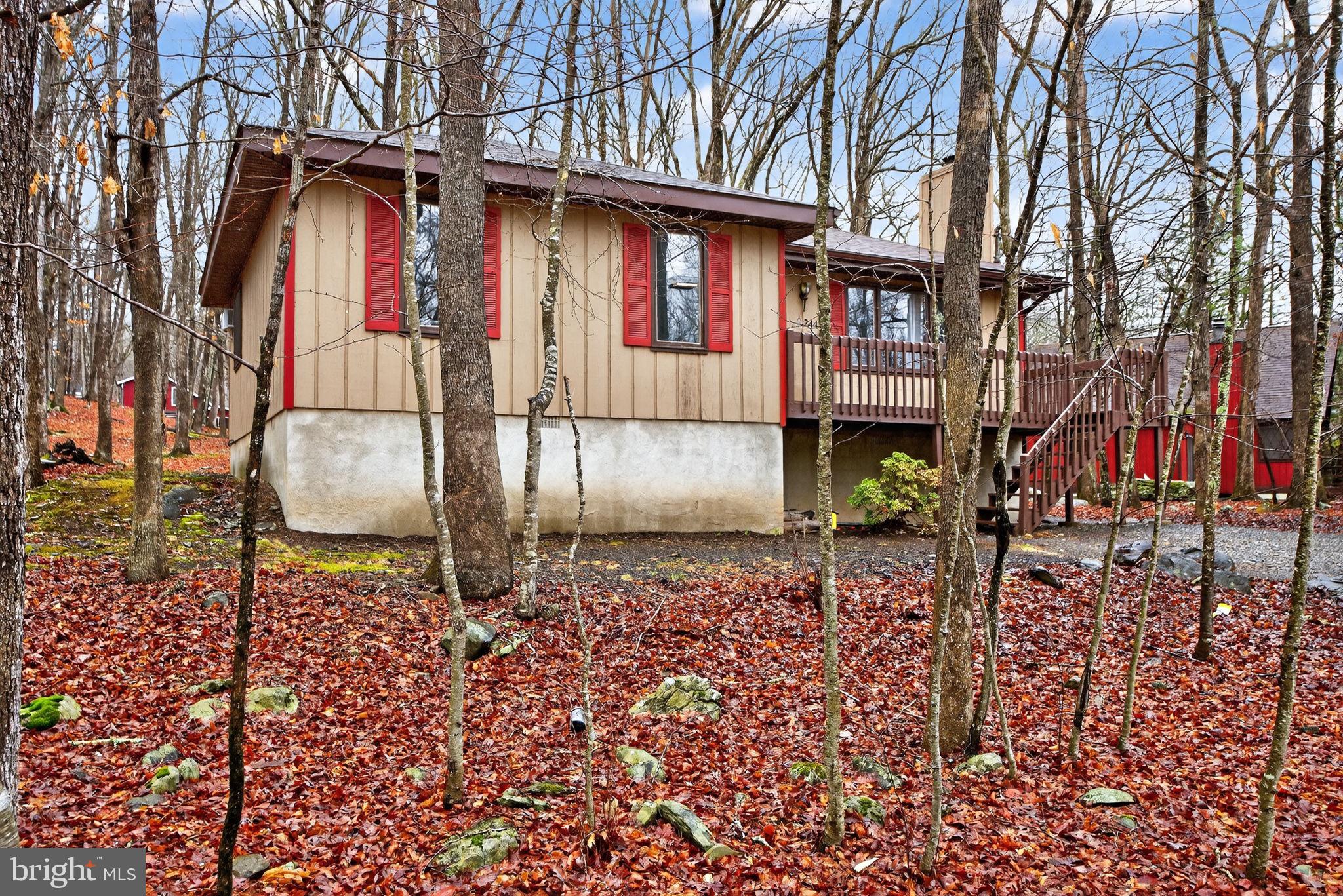 244 Canterbury Road Bushkill, PA 18324 - Photo 4 of 45 Charming retreat nestled in serene woods.