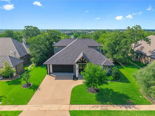 a aerial view of a house