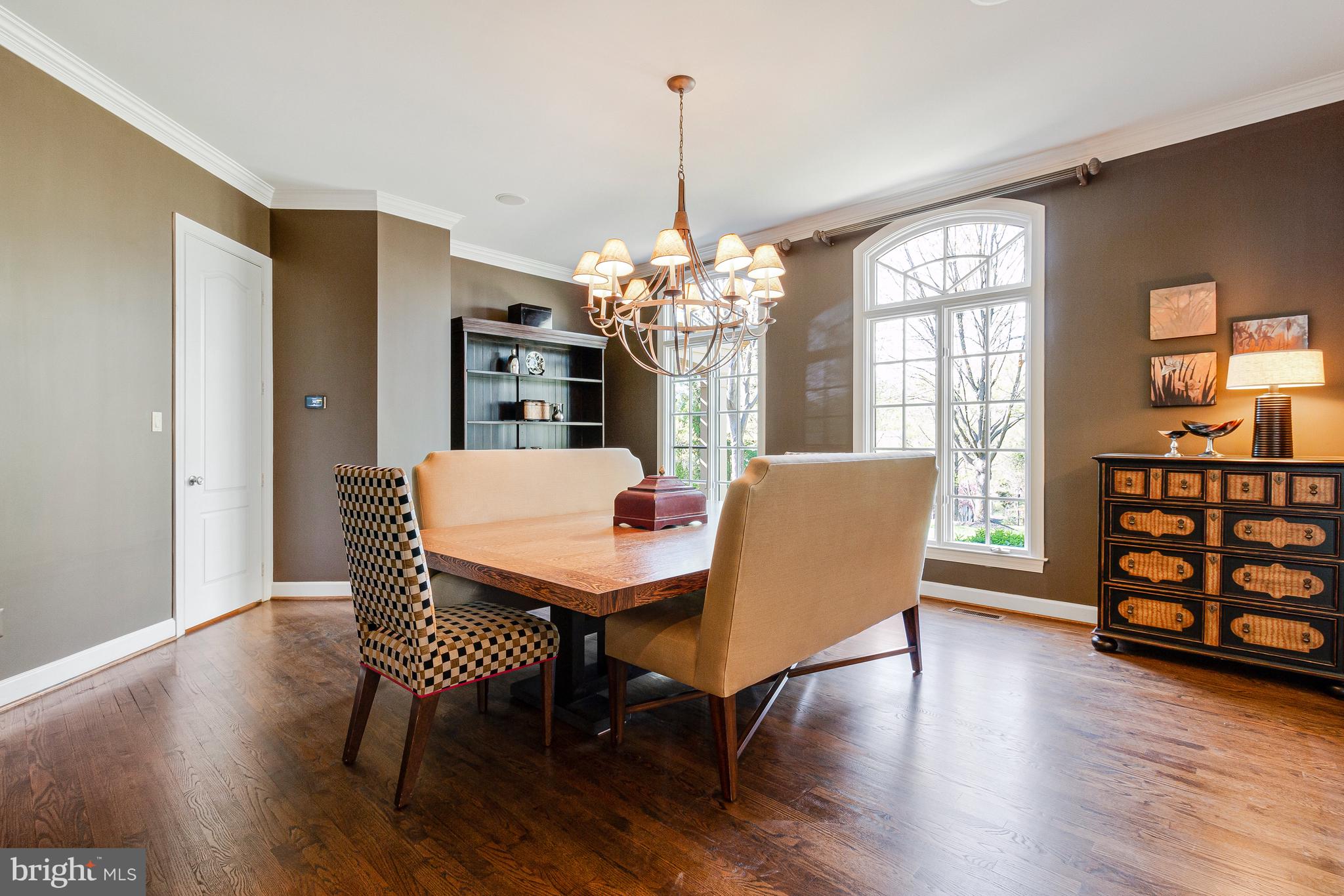 1029 Founders Ridge Lane McLean, VA 22102 - Photo 11 of 71 a view of a dining room with furniture window and wooden floor