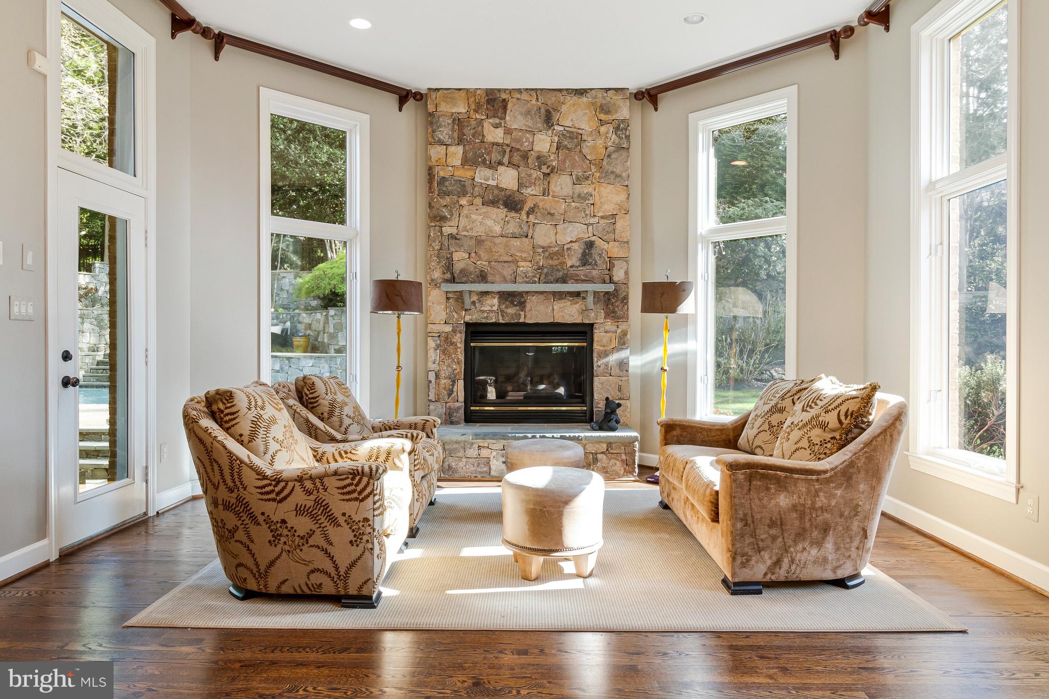 1029 Founders Ridge Lane McLean, VA 22102 - Photo 20 of 71 a living room with furniture and a fireplace