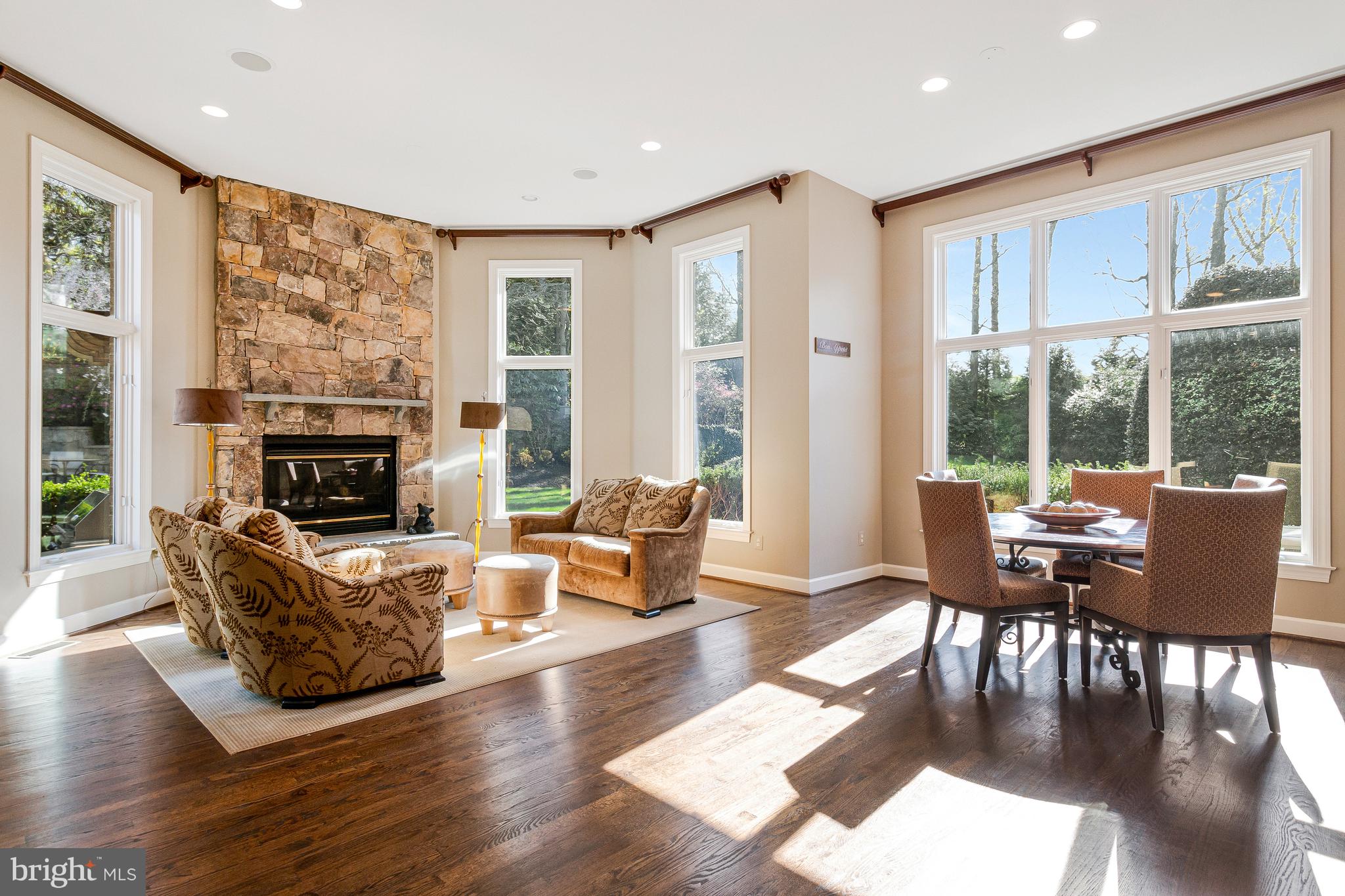 1029 Founders Ridge Lane McLean, VA 22102 - Photo 21 of 71 a living room with furniture large window and wooden floor