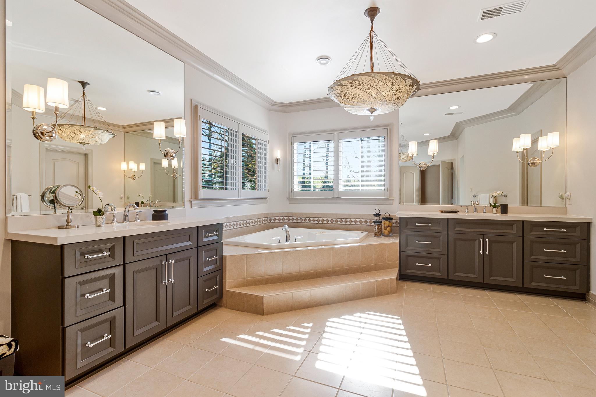 1029 Founders Ridge Lane McLean, VA 22102 - Photo 35 of 71 a spacious bathroom with a tub a double vanity and sink