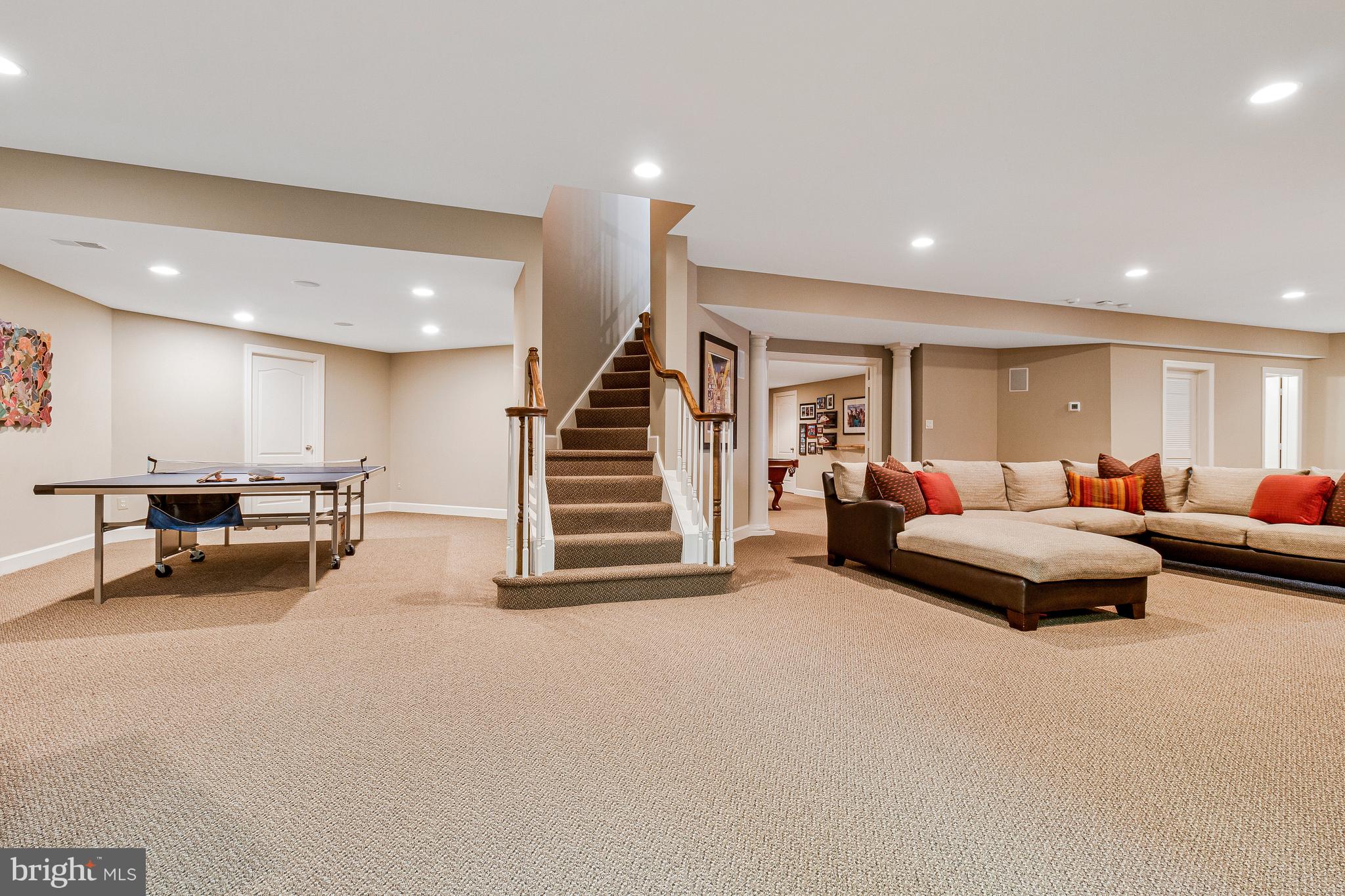 1029 Founders Ridge Lane McLean, VA 22102 - Photo 45 of 71 a living room with furniture and a dining table with kitchen view