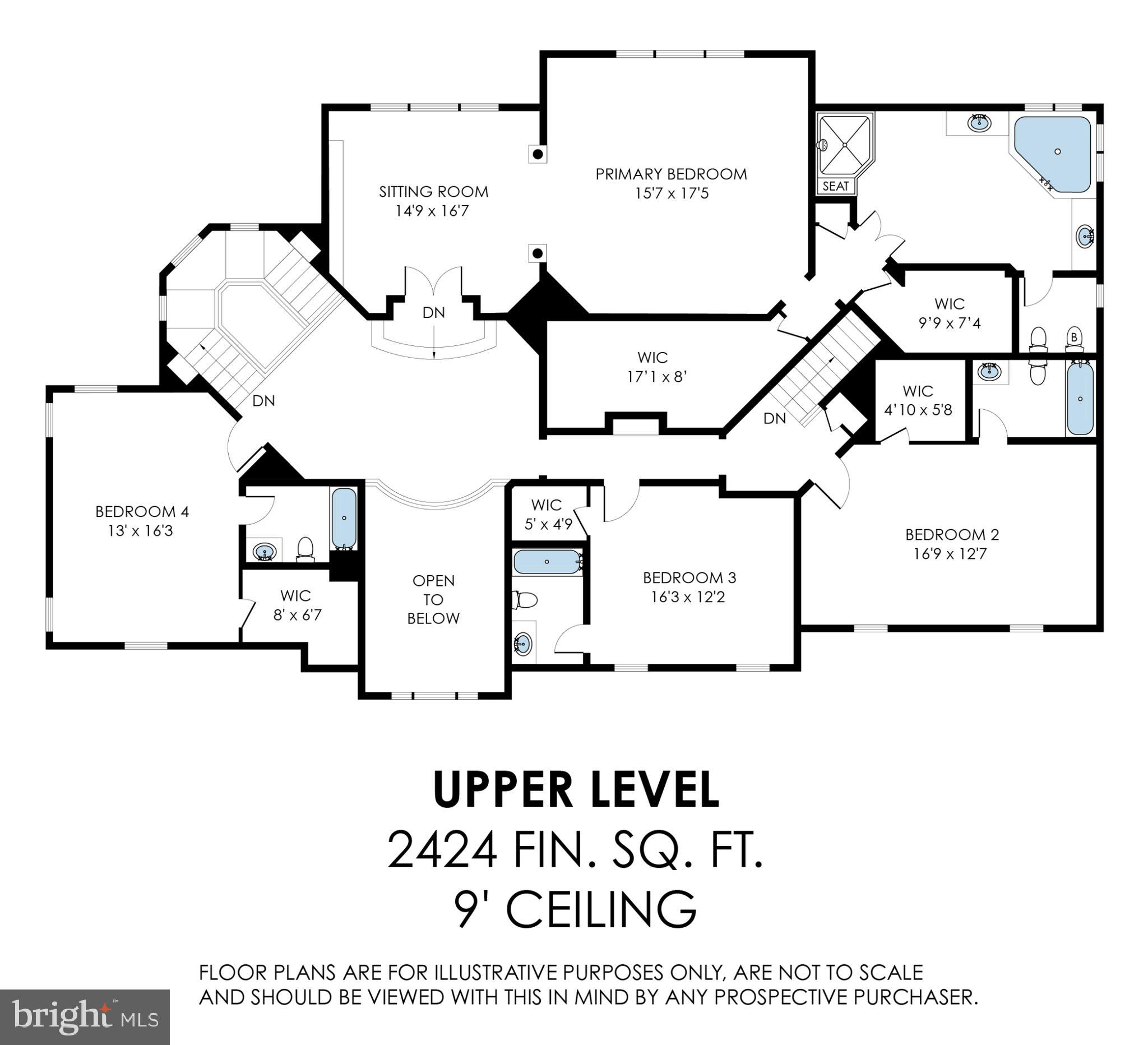 1029 Founders Ridge Lane McLean, VA 22102 - Photo 68 of 71 Upper Level Foorplan