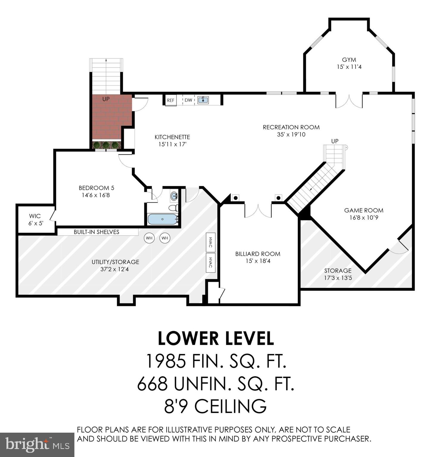 1029 Founders Ridge Lane McLean, VA 22102 - Photo 71 of 71 Lower Level Floorplan