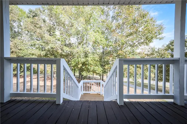 a view of a house with a porch